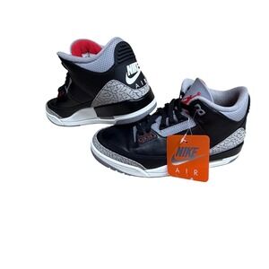 Nike Air Jordan 3 Retro Black Cement Men Size 8.5 Grey Red DN3707-010 2024 OG